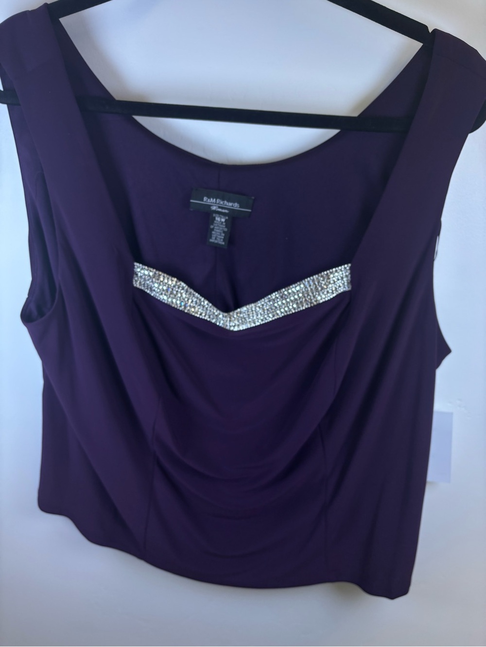 RM RICHARDS PANTS SUIT 3 PIECE
WOMEN 16 W PLUM PURPLE POLYESTER - Picture 4 of 15